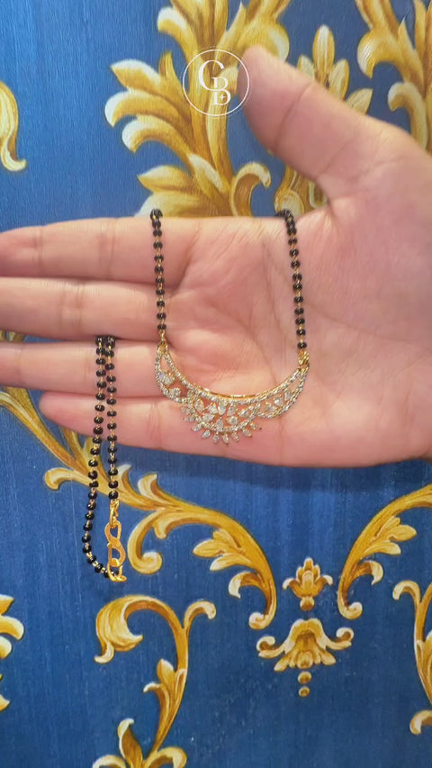 Women's  Lab Grown Diamond 14K Gold Mangalsutra