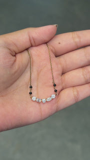 Multi Shapes Lab Grown Diamond Women's 18K Gold Mangalsutra