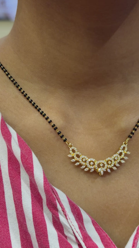 Women's Lab Grown Diamond 14K Gold Mangalsutra