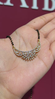 Women's  Moissanite Diamond 14K Gold Mangalsutra