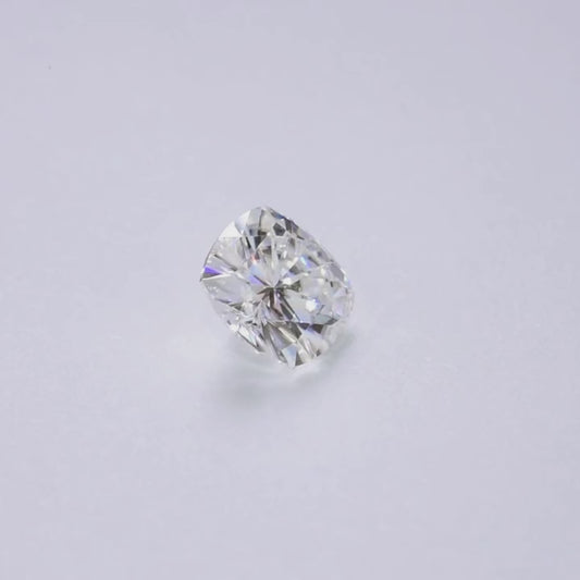 Cushion Cut Certified Moissanite Diamond D VVS1 Video