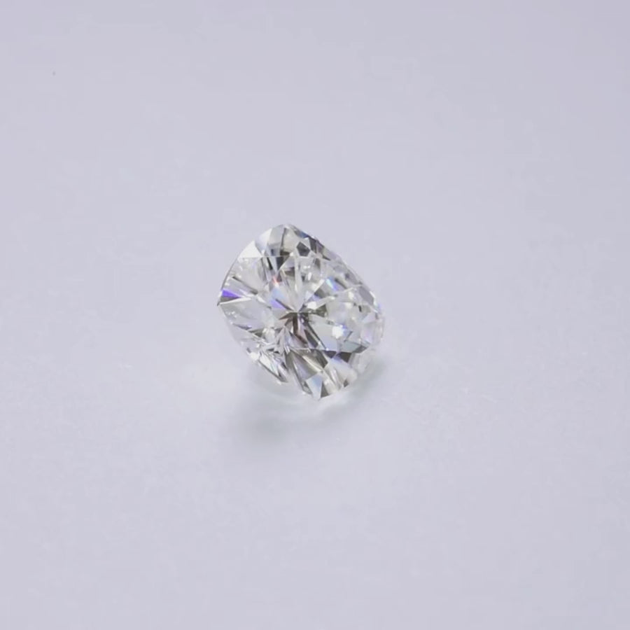 Cushion Cut Certified Moissanite Diamond D VVS1 Video