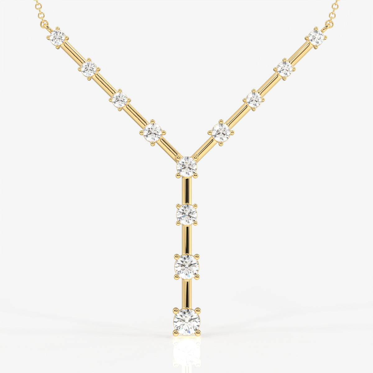 Celeste Lab Grown Diamond 18k Gold Necklace for Women