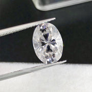 Oval Cut Certified Moissanite Diamond D VVS1
