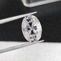 Oval Cut Certified Moissanite Diamond D VVS1