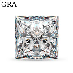 Princess Cut Certified Moissanite Diamond D VVS1