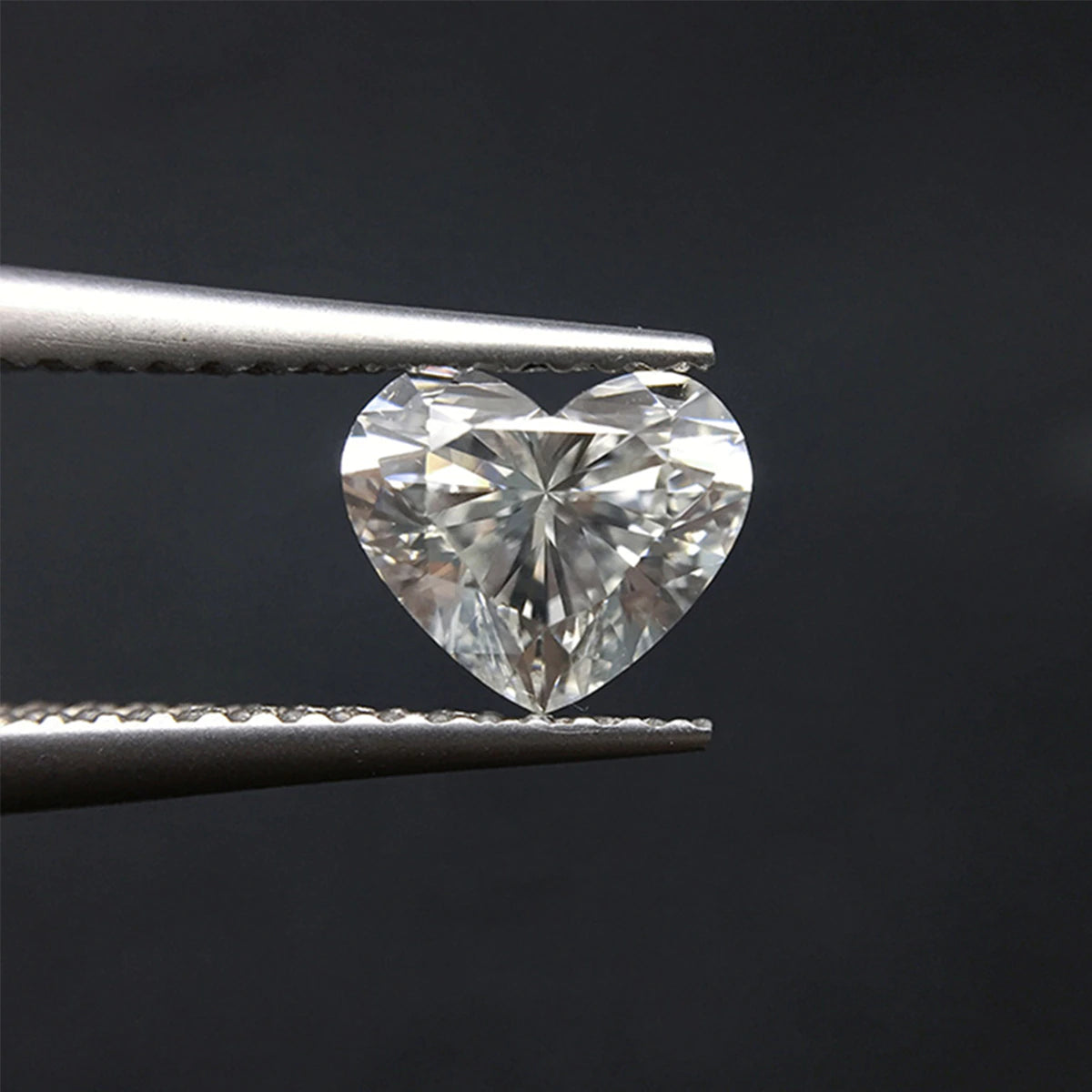 Heart Cut Certified Moissanite Diamond D VVS1 additional product photo | Caratbazaar