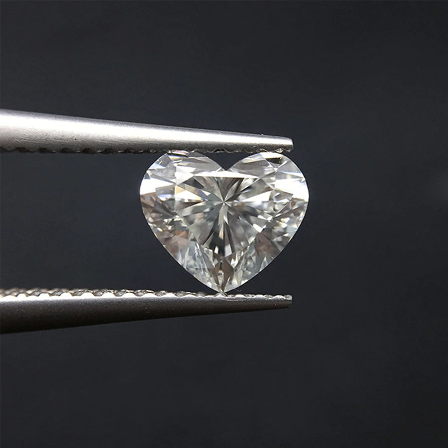 Heart Cut Certified Moissanite Diamond D VVS1 additional product photo | Caratbazaar