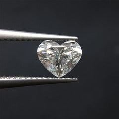 Heart Cut Certified Moissanite Diamond D VVS1