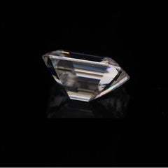 Emerald Cut Certified Moissanite Diamond D VVS1