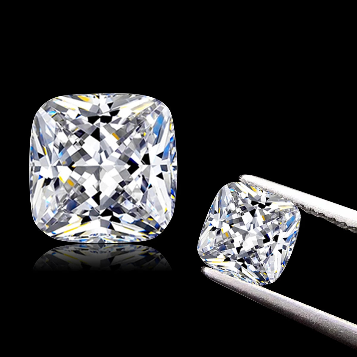 Buy Caratbazaar Cushion Cut Certified Moissanite Diamond D VVS1